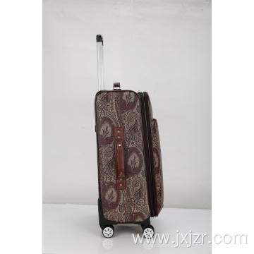 Super mute pattern pu trolley luggage
